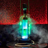 緑に光るLEDシーシャ
